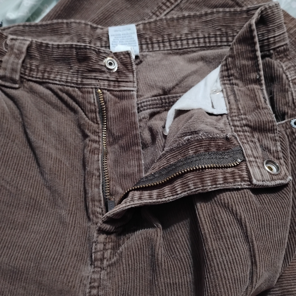 Old Navy Brown Cargo Corduroy Pants Straight Leg - Picture 7 of 10